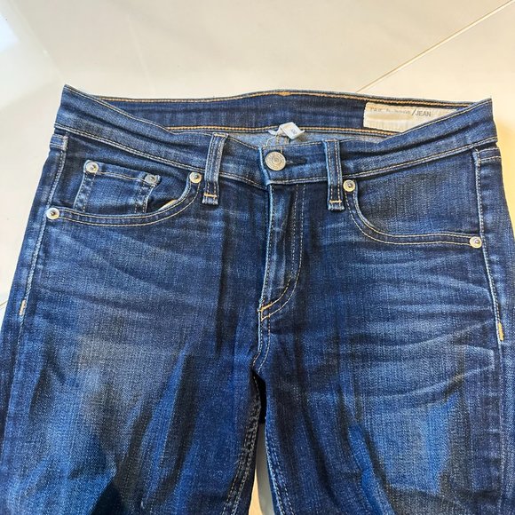 rag & bone deep blue skinny jeans - Picture 4 of 9